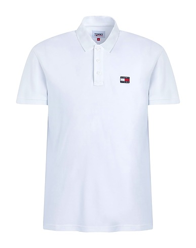 TOMMY JEANS Poloshirt Weiß 100% Baumwolle