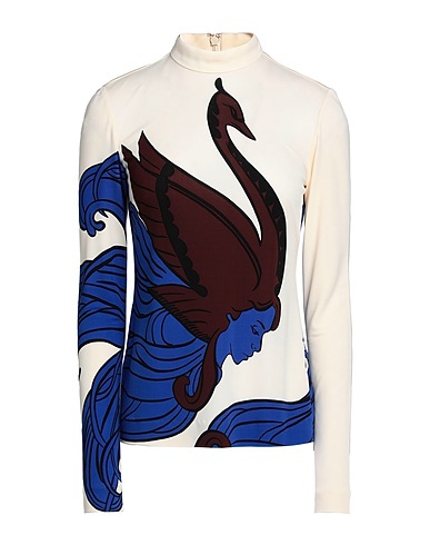 TORY BURCH T-Shirt Cremeweiß 100% Viskose
