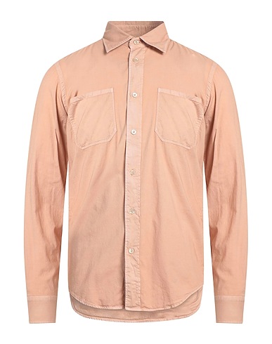 BOGLIOLI Solid color shirt Salmon pink 100% Cotton