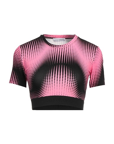 RABANNE Crop top Pink 98% Viscose, 2% Elastane