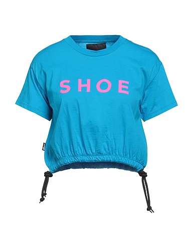 SHOE Crop top Azzurro 100% Cotone