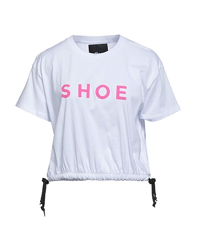 SHOE Crop top White 100% Cotton