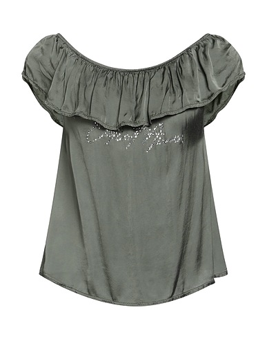 ODI ET AMO Top Verde militare 100% Cotone