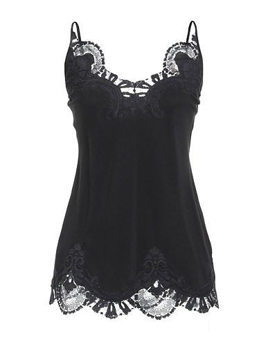 THE IVY Camisole Nero 100% Seta