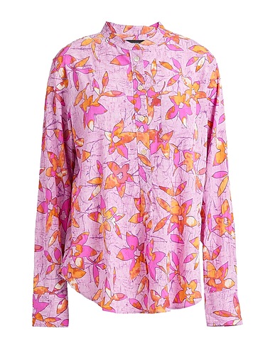 ISABEL MARANT Floral shirts & blouses Light pink 71% Viscose, 23% Silk, 6% Elastane