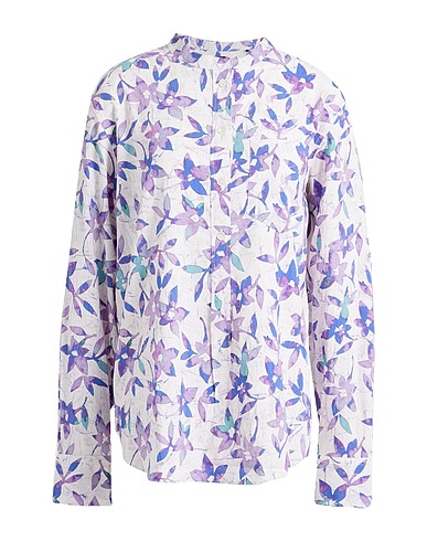 ISABEL MARANT Floral shirts & blouses Ivory 71% Viscose, 23% Silk, 6% Elastane