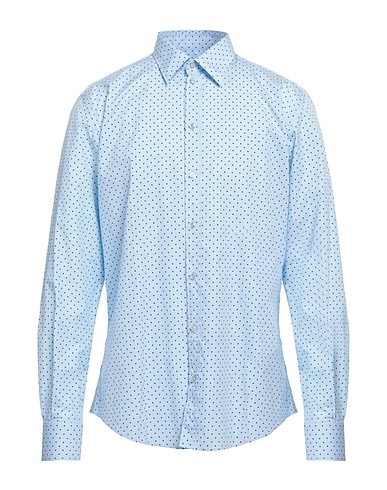 DOLCE&GABBANA Patterned shirt Sky blue 100% Cotton
