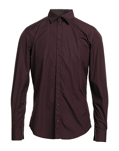DOLCE&GABBANA Patterned shirt Burgundy 100% Cotton