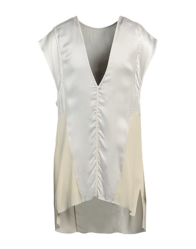 RICK OWENS Camicia fantasia Giallo pastello 100% Cupro, Viscosa, Acetato