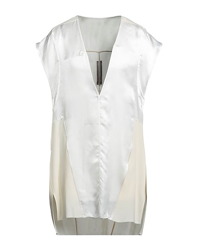 RICK OWENS Camicia fantasia Avorio 100% Cupro, Viscosa, Acetato