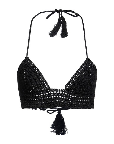 P.A.R.O.S.H. Crop top Black 100% Cotton