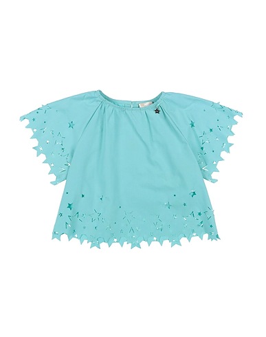 PHILOSOPHY di LORENZO SERAFINI Top Azul turquesa 100% Algodón