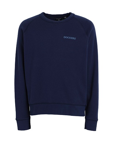 DOCKERS Sweatshirt Navy blue 66% Cotton, 34% Polyester