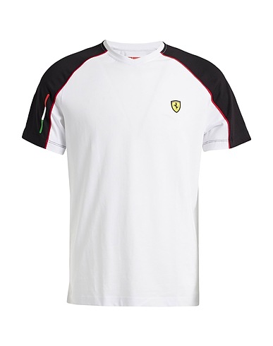 SCUDERIA FERRARI T-shirt White 100% Cotton