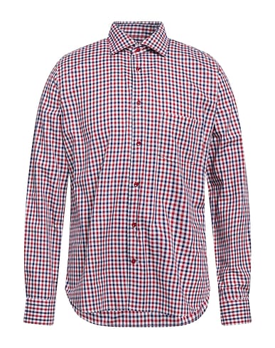 BORSA Checked shirt Red 100% Cotton