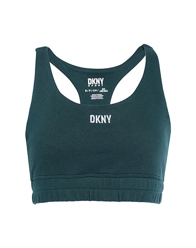 DKNY Haut court Vert foncé 60% Coton, 40% Polyester