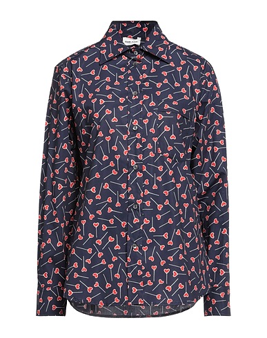 P.A.R.O.S.H. Camicie  e bluse fantasia Blu notte 100% Cotone