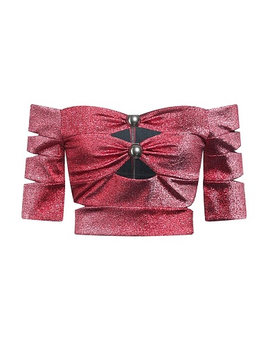 AREA Off-the-shoulder top Magenta 59% Polyamide, 33% Polyester, 8% Elastane