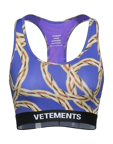 VETEMENTS Crop top Viola 80% Poliammide, 20% Elastan