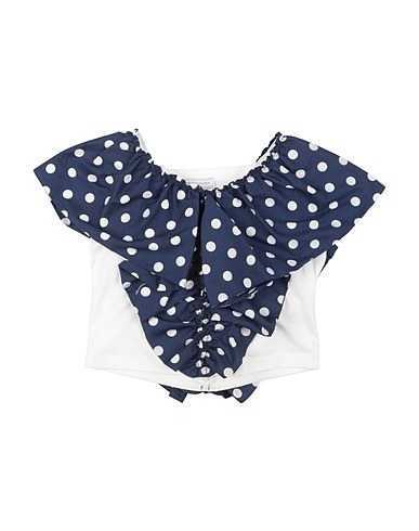 MONNALISA T-shirt Midnight blue 100% Cotton, Elastane