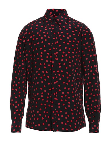 DOLCE&GABBANA Patterned shirt Black 100% Silk