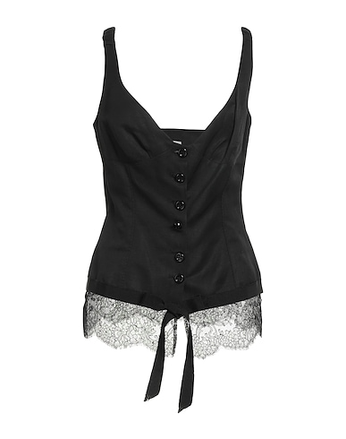 LIST Top Black 60% Acetate, 40% Viscose