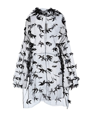 RICK OWENS Top Black 100% Polyamide, Rooster feathers
