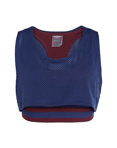 PUMA x JUNE AMBROSE Crop top Dora Bra
 Navy blue 100% Polyester, Elastane