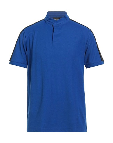 EMPORIO ARMANI T-shirt Blue 100% Cotton, Polyamide, Polyester, Elastane