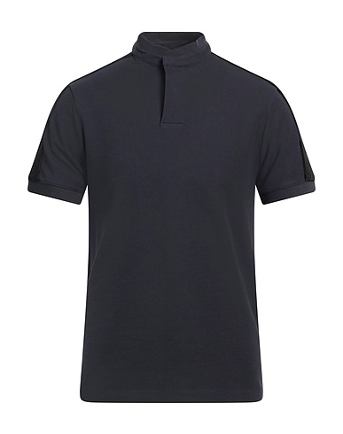 EMPORIO ARMANI T-shirt Navy 100% Cotton, Polyamide, Polyester, Elastane