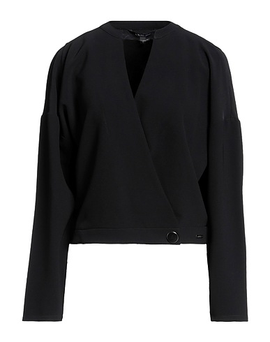 ARMANI EXCHANGE Top Black 91% Polyester, 9% Elastane