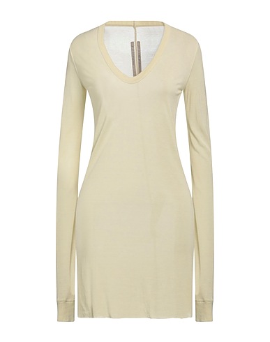 RICK OWENS T-shirt Cream 88% Viscose, 12% Silk