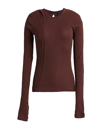 HELMUT LANG T-shirt Chocolate brown 100% Cotton