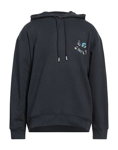 OPENING CEREMONY Hooded track jacket  Black 100% Cotton, Elastane