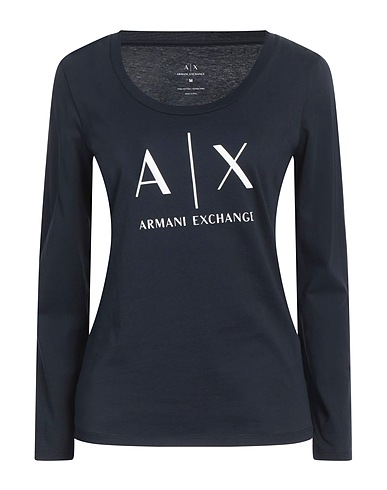 ARMANI EXCHANGE T-shirt Navy blue 100% Cotton