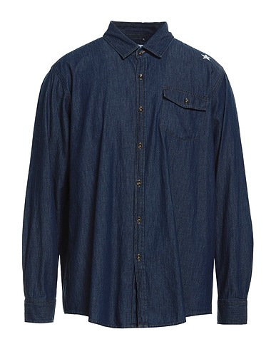 THE EDITOR Denim shirt Blue 100% Cotton