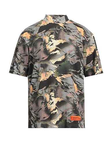 HERON PRESTON | Steel grey Men‘s Oversize-t-shirt | YOOX