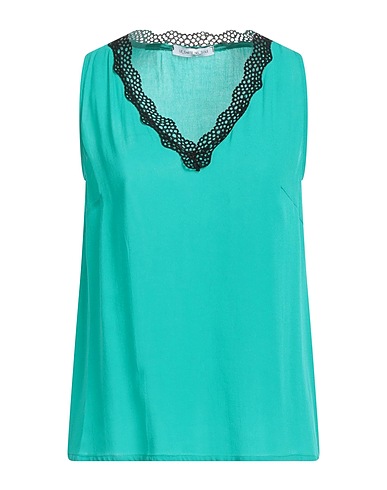 LE SARTE DEL SOLE Camisole Verde smeraldo 100% Viscosa