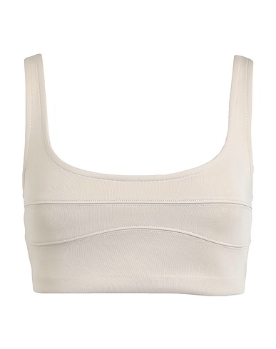 CALVIN KLEIN Crop top Beige 92% Poliestere, 8% Elastan