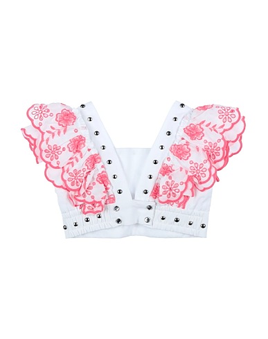 MONNALISA Top Rosa 100% Cotone, Poliestere