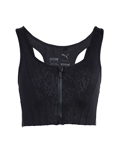 PUMA x KOCHÉ Crop top PUMA x KOCHÉ Bra Top
 Black 77% Polyester, 23% Elastane