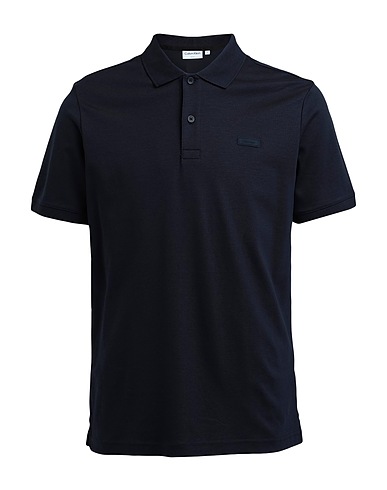 CALVIN KLEIN Μπλουζάκι Polo Σκούρο μπλε της νύχτας 100% Βαμβάκι