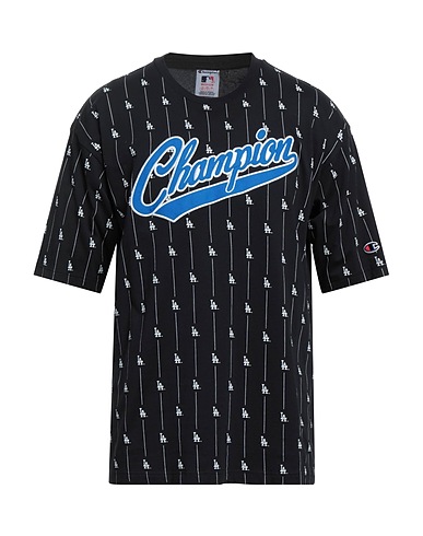 CHAMPION T-shirt Black 100% Cotton