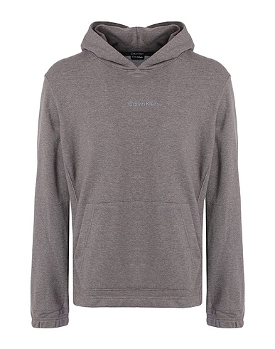CALVIN KLEIN Hooded track jacket  Taupe 72% Cotton, 28% Polyester