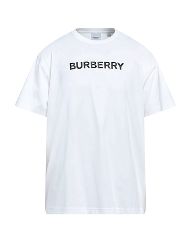 BURBERRY T-shirt White 96% Organic cotton, 4% Elastane