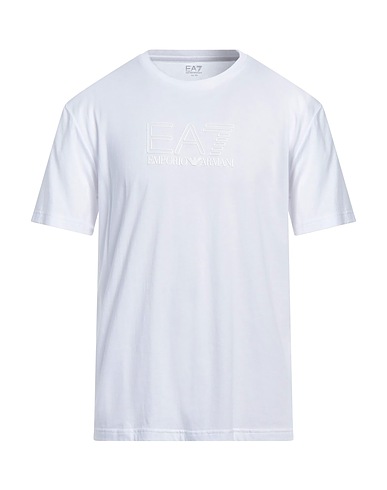 EA7 T-Shirt Weiß 100% Baumwolle