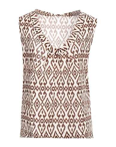 MASSIMO ALBA Top Dark brown 100% Cotton
