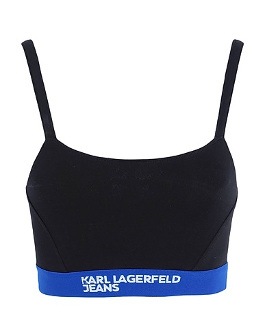 KARL LAGERFELD JEANS Crop top KLJ JERSEY BUSTIER TOP
 Nero 94% Cotone organico, 6% Elastan
