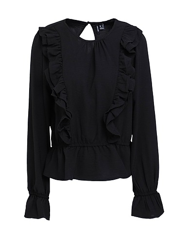 VERO MODA Top Black 51% Recycled polyester, 49% Polyester