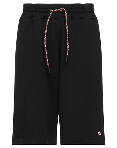 MARCELO BURLON Shorts & Bermuda Black 100% Cotton, Polyester
